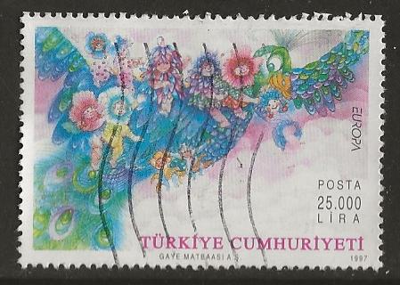 Turkije 58, bloemenkinderen, Verzenden, Overige landen, Gestempeld