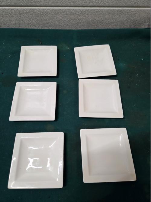 sam en squito schaaltjes wit vierkant 6x, Huis en Inrichting, Keuken | Servies, Ophalen of Verzenden, 'T Olde Gre-j, Info@toldegrej.nl