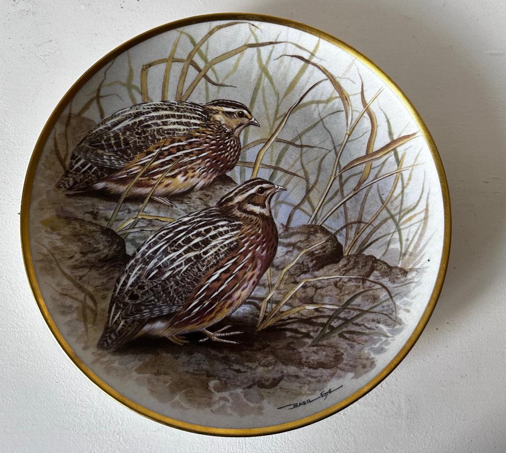 Gamebirds of the World Franklin Porcelain Europese kwartel, Antiek en Kunst, Ophalen of Verzenden