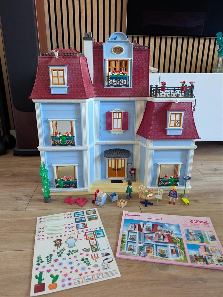 Playmobil Herenhuis met veel extra sets!, Ophalen, Zo goed als nieuw, Poppenhuis