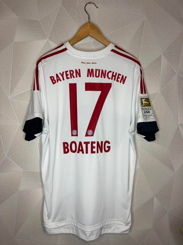 Bayern Munchen Uit 2015/2016 Boateng, Maat XL, Ophalen of Verzenden, Zo goed als nieuw, Shirt