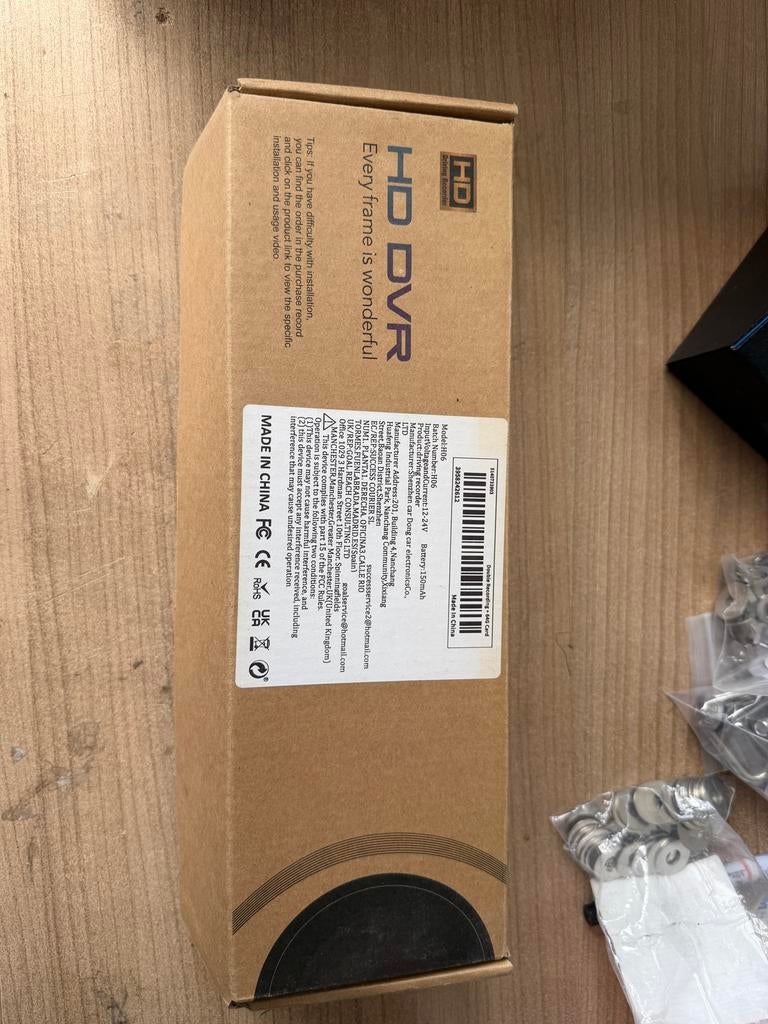 Dashcam HD DVR Nieuw in doos met achteruitrijcamera, Ophalen of Verzenden, Nieuw