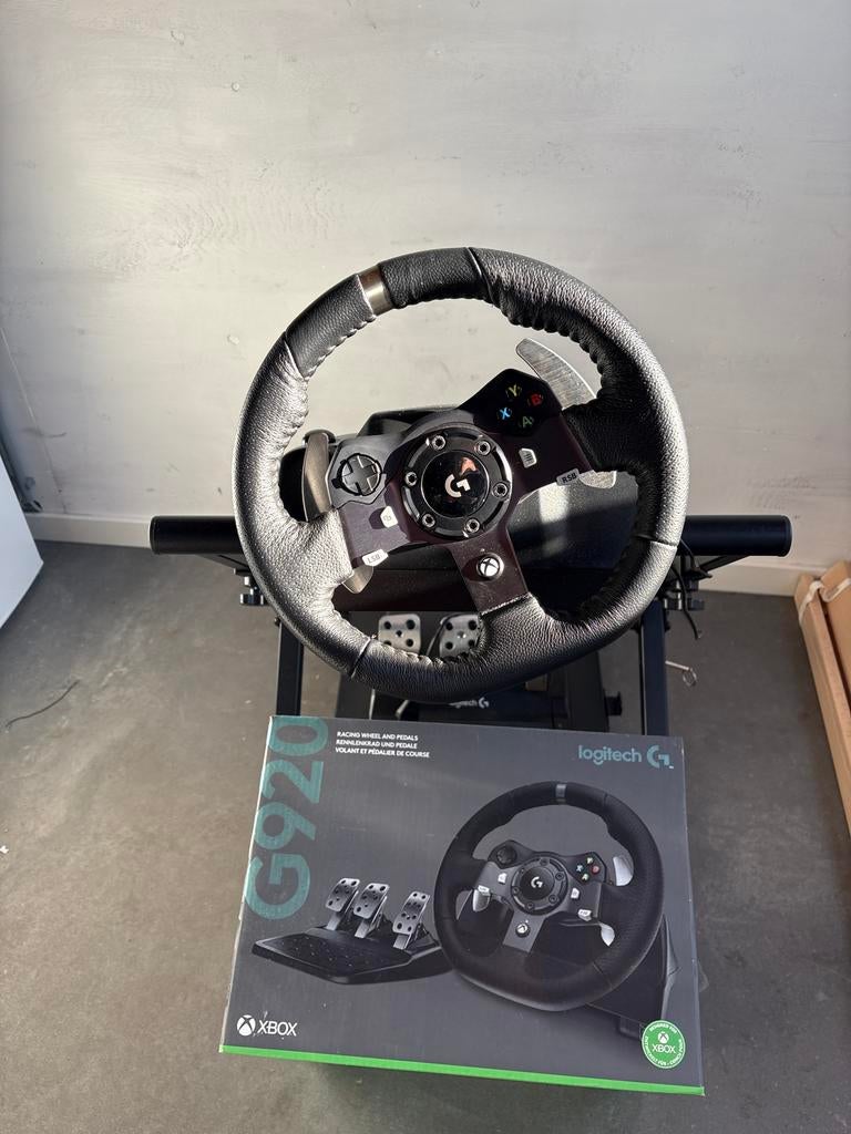 Logitech G920 Driving Force Racing Wheel voor Xbox, Ophalen, Zo goed als nieuw, Stuurtje of Sportattribuut, Xbox One
