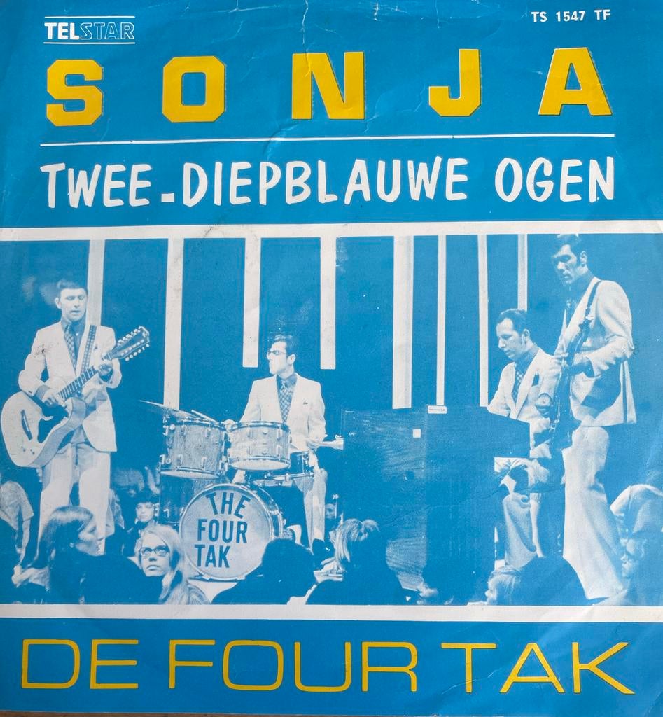 De Four Tak - Sonja / Twee-Diepblauwe Ogen (Single), Cd's en Dvd's, Vinyl | Nederlandstalig, Gebruikt, 7 inch, Ophalen of Verzenden