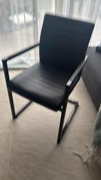 Moet nu weg: 4x WOOOD Eetkamerstoel Bas, Huis en Inrichting, Stoelen, Ophalen, Zwart, Zo goed als nieuw, Metaal