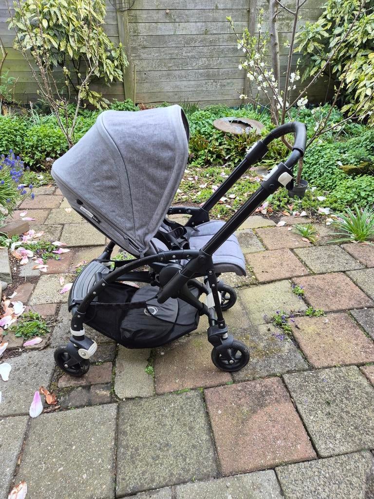 Bugaboo Bee 5 Grey melange black frame, Ophalen, Overige merken, Verstelbare rugleuning
