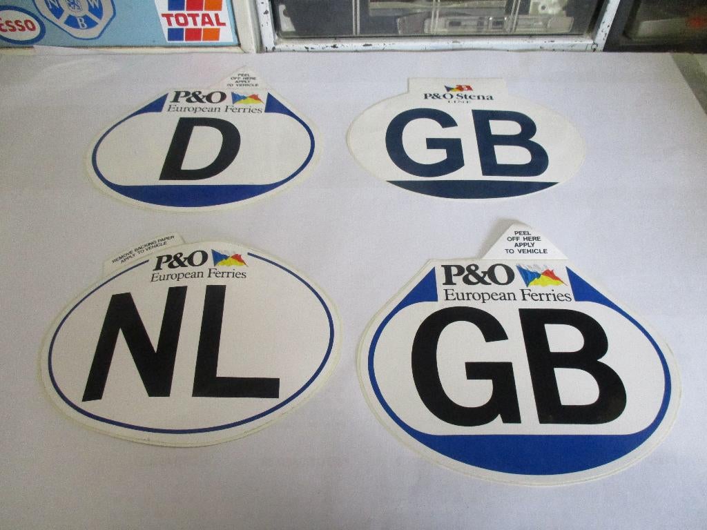 P&O European Ferries NL D GB GB Stickers, Verzenden, Zo goed als nieuw, Merk