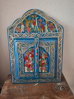 Vintage Oosters Spiegeltje / spiegel, Huis en Inrichting, Minder dan 50 cm, Gebruikt, Ophalen of Verzenden, Minder dan 100 cm