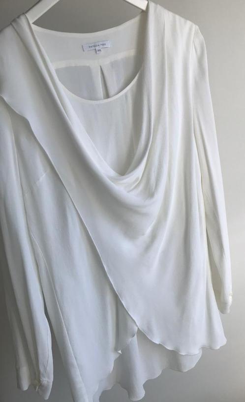 Patrizia Pepe silk zijden blouse tuniek wit M, Kleding | Dames, Blouses en Tunieken, Zo goed als nieuw, Maat 38/40 (M), Wit, Verzenden