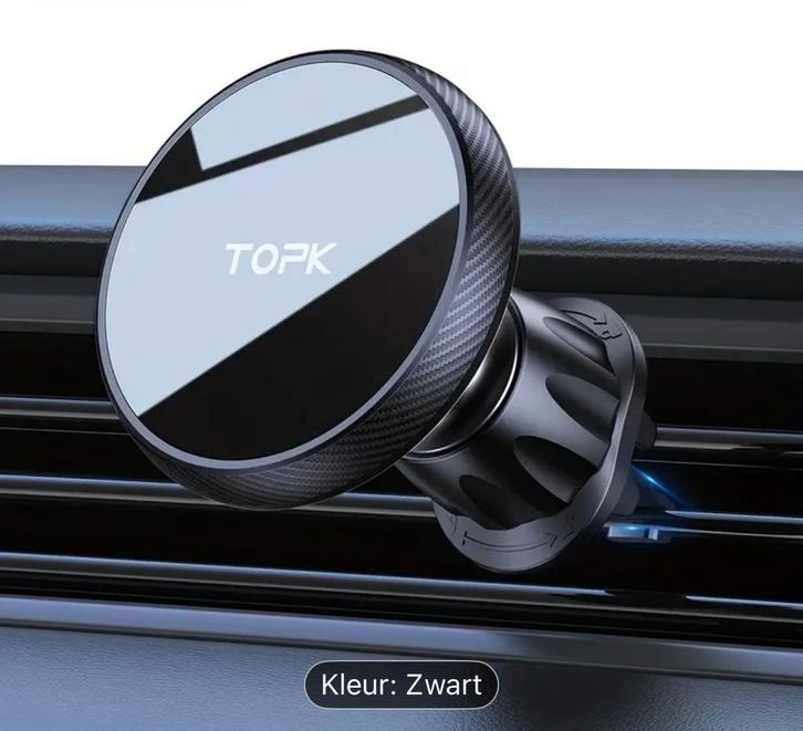 Magnetische Telefoonhouder Auto - 360 Draaibaar - Nieuw, Auto diversen, Carkits, Nieuw, Ophalen of Verzenden