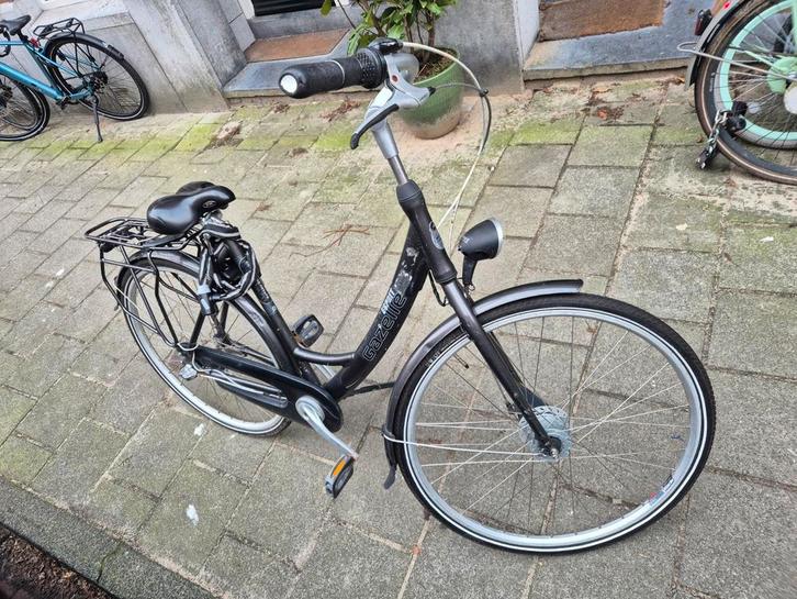 Damesfiets met handrem en terugtraprem, Fietsen en Brommers, Fietsen | Dames | Damesfietsen, Gebruikt, Gazelle, 53 tot 56 cm, Ophalen