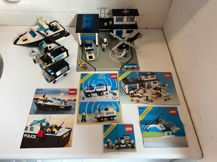 Lego Politie Sets: 6684, 6642, 4010, 6450, 6384, Kinderen en Baby's, Speelgoed | Duplo en Lego, Gebruikt, Lego, Complete set, Ophalen of Verzenden