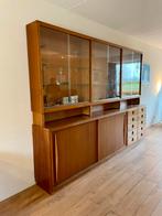 Grote vintage buffetkast van 3 meter lang, Huis en Inrichting, Kasten | Buffetkasten, Ophalen, Gebruikt, Eikenhout, 200 cm of meer