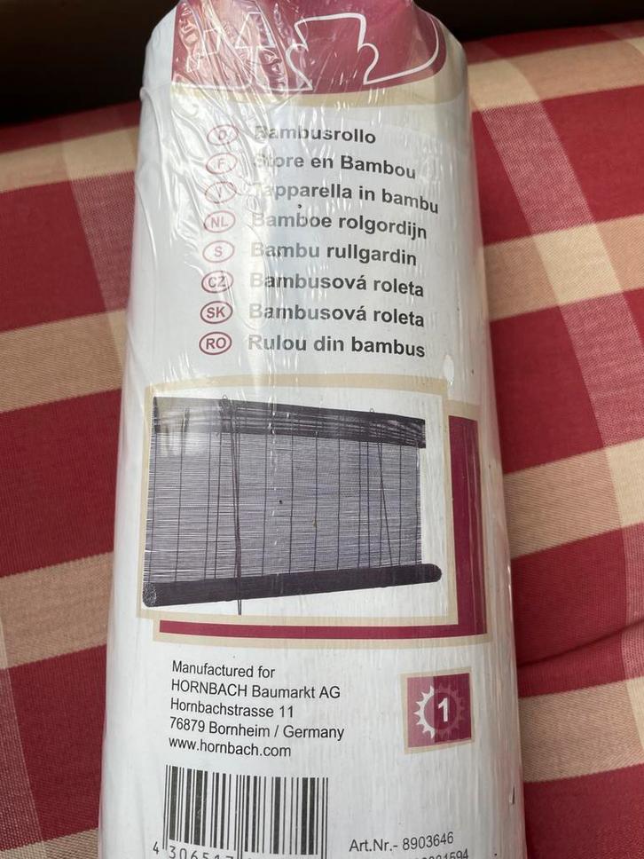 Bamboe Rolgordijn 90x240cm - Nieuw in verpakking!, Huis en Inrichting, Stoffering | Gordijnen en Lamellen, Nieuw, 200 cm of meer