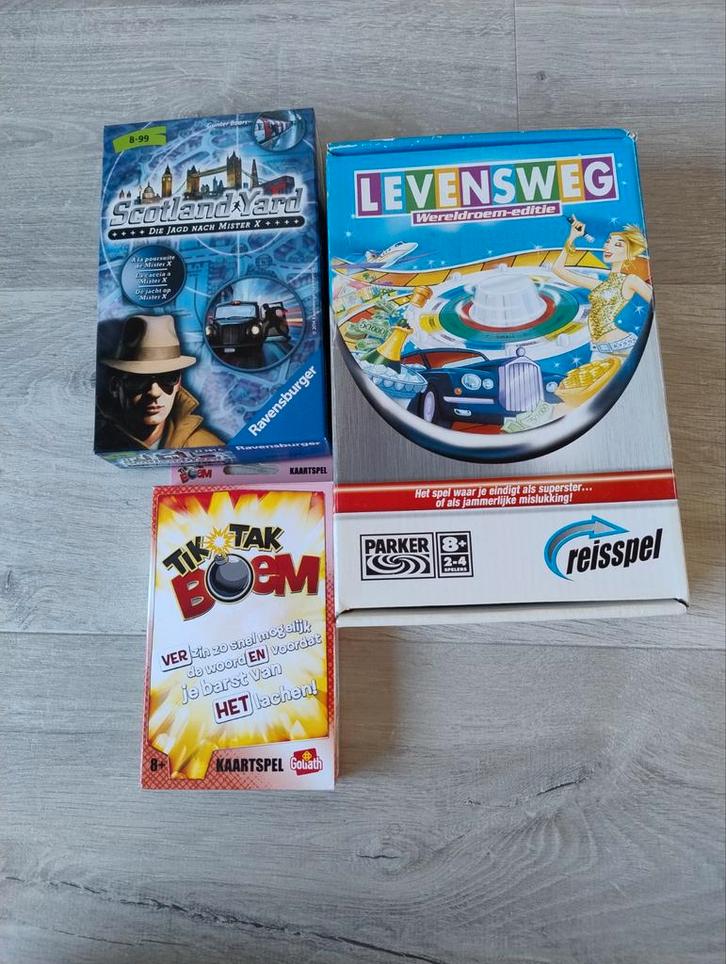Verschillende reisspelletjes, Hobby en Vrije tijd, Gezelschapsspellen | Bordspellen, Gebruikt, Drie of vier spelers, Vijf spelers of meer