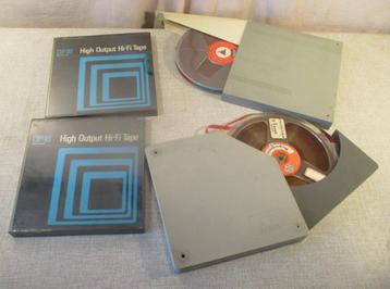 4 Prima Bandrecorder Tapes - BASF en vele andere - 18cm beschikbaar voor biedingen
