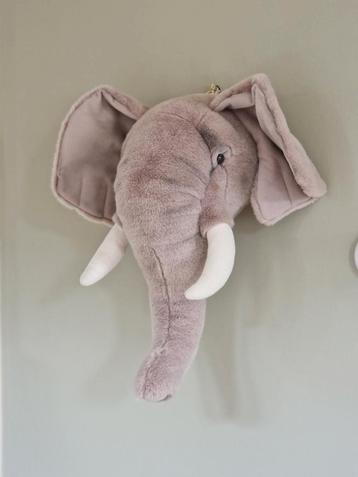 Wild & Soft Olifantenkop Wanddecoratie beschikbaar voor biedingen