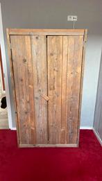Steigerhouten kledingkast, Ophalen of Verzenden, Zo goed als nieuw, 50 tot 75 cm, 200 cm of meer