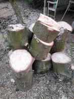 2 stapels Dennenhout, haardhout, Tuin en Terras, Haardhout, Minder dan 3 m³, Ophalen, Overige houtsoorten, Blokken