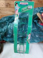 Oud winkel display rek, Ophalen, Zo goed als nieuw, Reclamebord