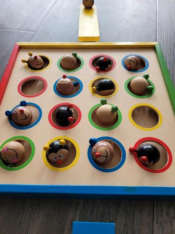 Houten Vlooienspel - Kinderen 36m+ beschikbaar voor biedingen