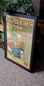 Toonbankreclame van Barbour's Flax Thread, vlasgaren Ierland, Reclamebord, Gebruikt, ., Ophalen of Verzenden