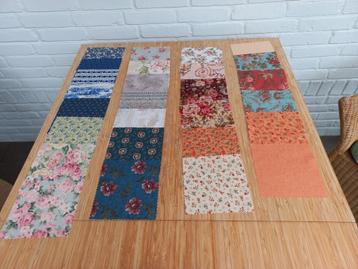 28 stuks quilt stofjes / lapjes 15 x 15 cm beschikbaar voor biedingen
