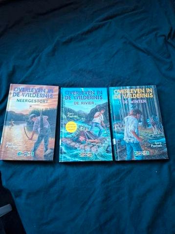 3 boeken Gary Paulsen - Neergestort, De Winter en De Rivier beschikbaar voor biedingen