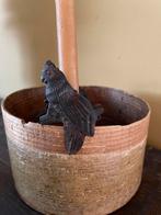 Antieke kaarsenklem kaketoe, Ophalen of Verzenden, Gebruikt