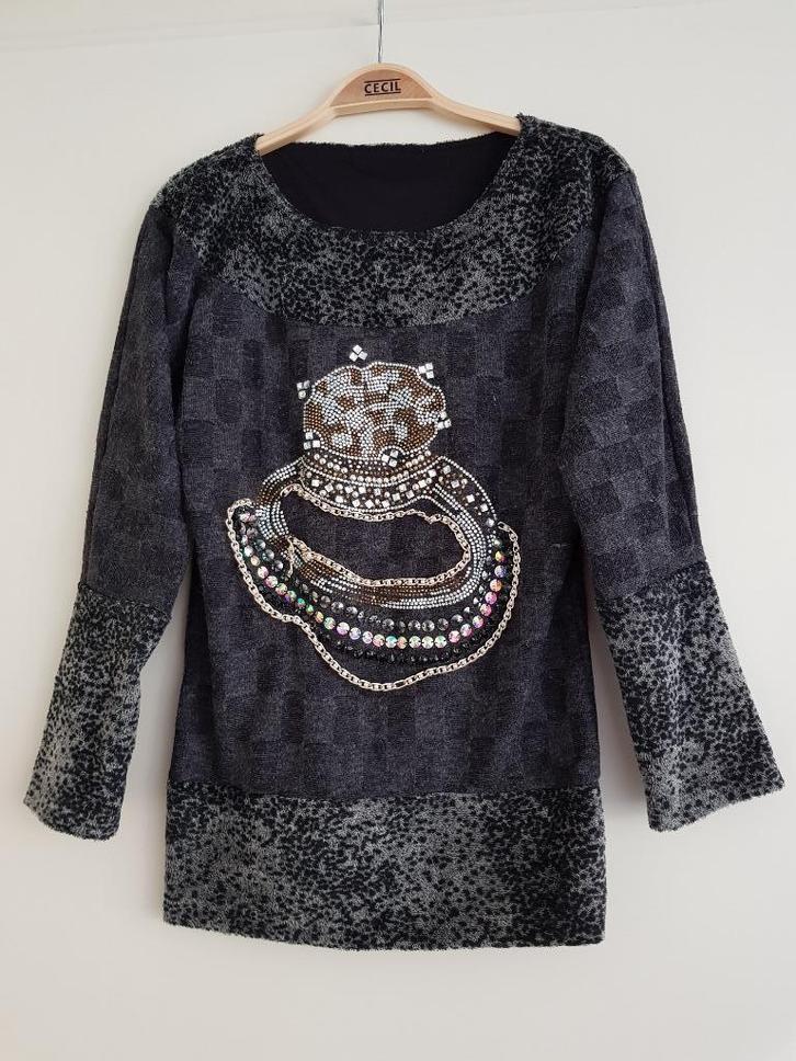 Mooie trui voor dames -- maat S / 36 --, Kleding | Dames, Truien en Vesten, Zo goed als nieuw, Maat 36 (S), Zwart, Ophalen of Verzenden