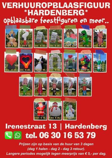 huur opblaasfiguren zoals Abraham Sara of mascotte kostuums beschikbaar voor biedingen