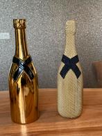 Twee Champagnefles Vazen - Intratuin, Huis en Inrichting, Overige materialen, Overige kleuren, 25 tot 50 cm, Ophalen of Verzenden