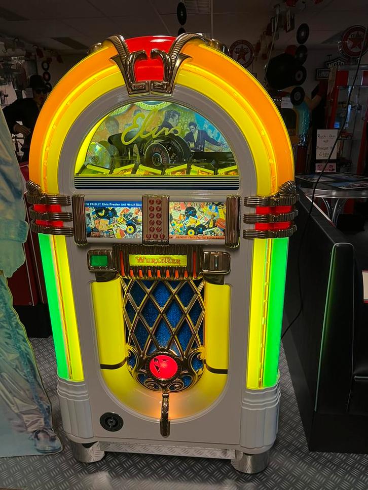 Jukebox Wurlitzer 1015 Elvis cd uitvoering, in nieuw staat!, Verzamelen, Automaten | Jukeboxen, Zo goed als nieuw, Wurlitzer, 1970 tot heden
