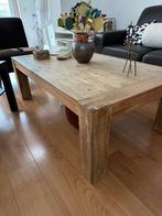 Nette en stevige Salontafel van massief acaciahout, Gebruikt, 100 tot 150 cm, 50 tot 75 cm, Rechthoekig