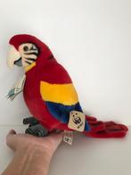 WWF rode papagaai knuffel met geluid -- 42 cm, Ophalen of Verzenden