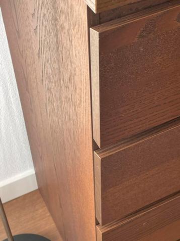 Twee IKEA MALM ladekast - eiken fineer - afbeelding 6