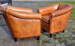 2 Schapenleren Fauteuils Lounge Atelier - GRATIS Bezorging, Gebruikt, ., Ophalen of Verzenden, .
