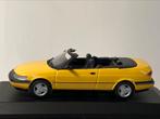 Saab 900 2.0 Turbo Cabriolet 1995 Yellow, Hobby en Vrije tijd, Modelauto's | 1:43, Ophalen of Verzenden, MiniChamps, Zo goed als nieuw
