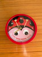 Leuke Kinderklok - Lieveheersbeestje Design, Ophalen of Verzenden, Nieuw, Analoog, Wandklok