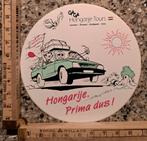 Vintage sticker Auto Saab Citroën Hongarije strip plaatje, Verzamelen, Ophalen of Verzenden, Zo goed als nieuw