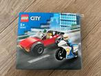 LEGO City Achtervolging auto op politiemotor Set - 60392, Ophalen of Verzenden, Zo goed als nieuw, Complete set, Lego