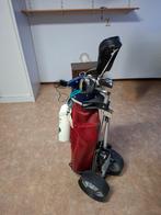 Golfcaddy, plus tas, incl. clubs., Ophalen, Gebruikt, Set