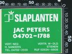 Sticker: Slaplanten - Stienen, Verzenden, Zo goed als nieuw, Bedrijf of Vereniging