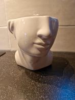 Mooie bloempot hoofd/ buste van h&m Home, Tuin en Terras, Rond, Ophalen of Verzenden, Zo goed als nieuw, Aardewerk