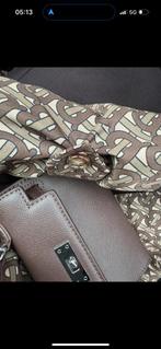 Bruine all over logo burberry trenchcoat, Ophalen of Verzenden, Zo goed als nieuw