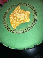 Versace Poef met Panterprint, Ophalen, Minder dan 50 cm, Rond, Zo goed als nieuw