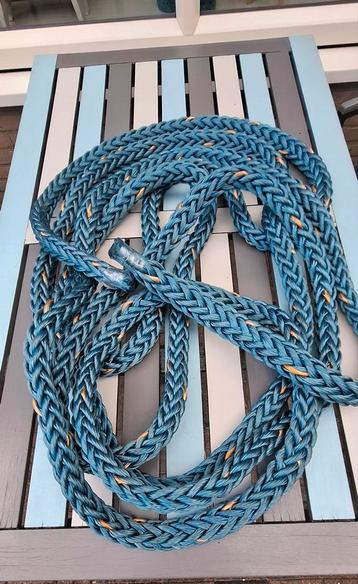Scheepstouw Decoratief Maritiem touw blauw met gele accenten beschikbaar voor biedingen
