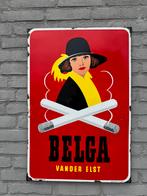BELGA emaille reclamebord 1951, Verzamelen, Reclamebord, Gebruikt, ., Ophalen of Verzenden