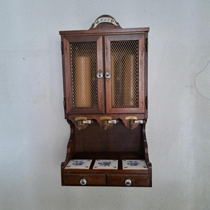 Vintage barkastje - vraagprijs € 50,00, Huis en Inrichting, Barren, Gebruikt, Ophalen