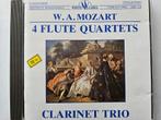 Mozart - Vier Fluit Quartets + Trio Piano klarinet viool, Cd's en Dvd's, Cd's | Klassiek, Kamermuziek, Ophalen of Verzenden, Zo goed als nieuw